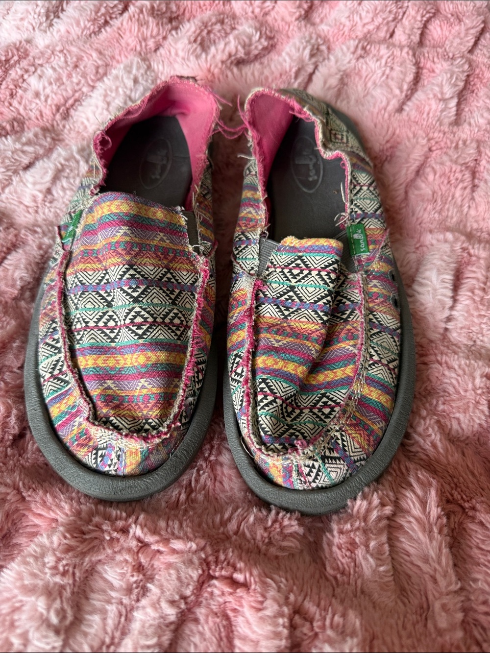 Sanuk Slip-On Shoes in Multi-Color Pattern